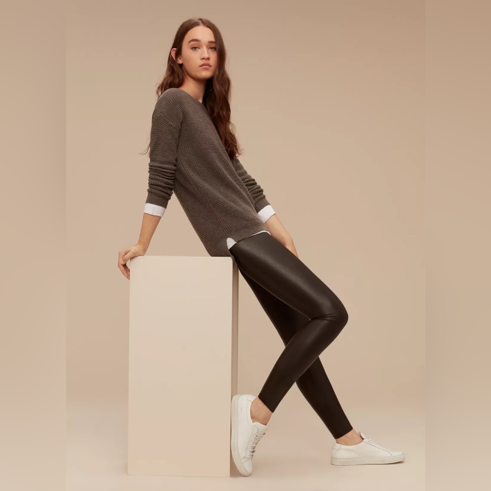 Wilfred FREE pleather leggings size medium